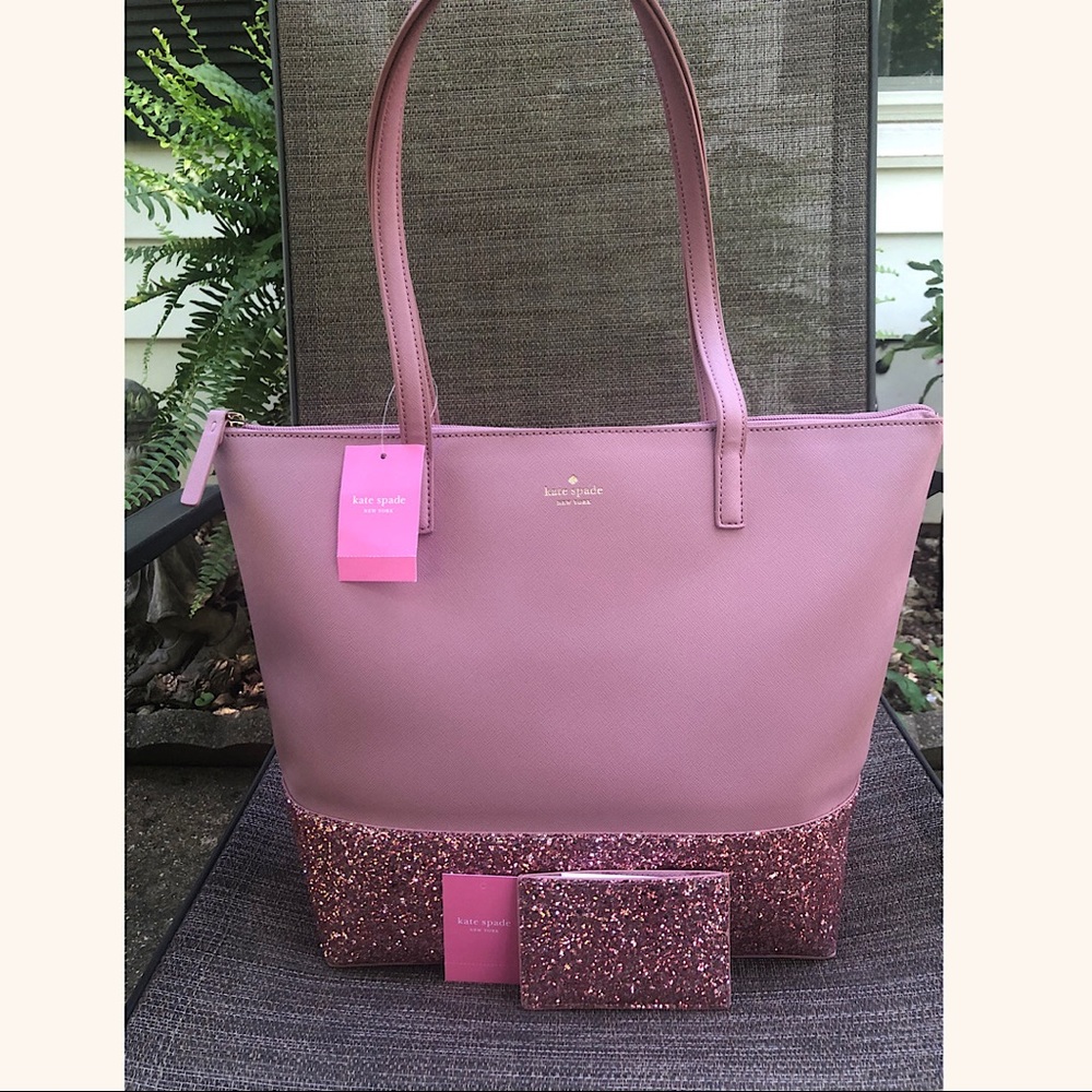 NWT Kate Spade Greta Penny Tote And Cardholder Set